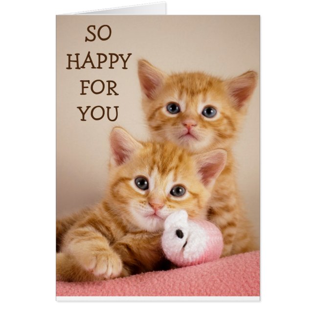 LIEVE "KITTENS" GEFELICITEERD MET JE "ADOPTIE" (Voorkant)