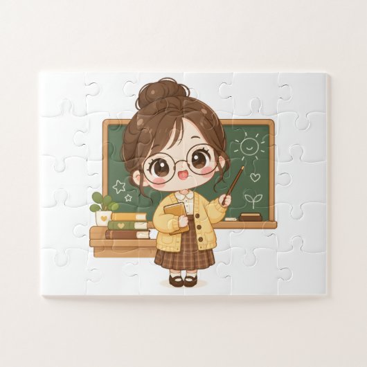 Lieve klasleraar legpuzzel (Horizontaal)