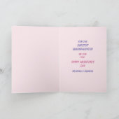 Lieve kleindochter dansende pandabeer Valentijn Feestdagen Kaart (Binnen)