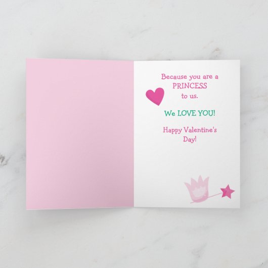 Lieve kleindochter Prinses Valentijn of Verjaardag Feestdagen Kaart (Binnen)