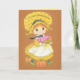 Lieve kleindochter Thanksgiving Feestdagen Kaart