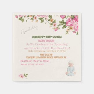 lieve kleine baby shower servetten
