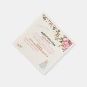 lieve kleine baby shower servetten (Hoek)