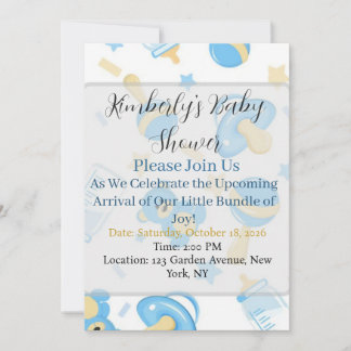 lieve kleine baby shower servetten kaart