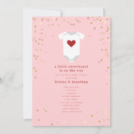 Lieve kleine body Valentijn Baby Shower I Kaart