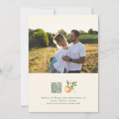 Lieve Kleine Citroenkoppels Fotobaby Shower Kaart (Achterkant)