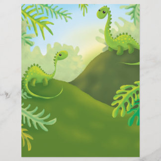 lieve kleine dinosaurus landschap scène