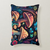 Lieve kleine elfen spelen onder paddenstoelen accent kussen (Voorkant(Verticaal))