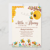 Lieve kleine Honey is op die manier Baby shower Kaart (Voorkant)