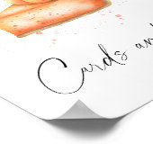 Lieve kleine pompoen banner kaarten en cadeaus poster (Hoek)