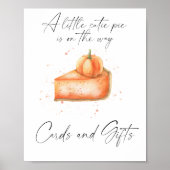 Lieve kleine pompoen banner kaarten en cadeaus poster (Voorkant)