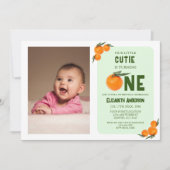 Lieve Kleine Sinaasappeltje 1e Verjaardag Kaart (Voorkant)