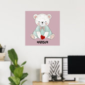 Lieve kleine teddy poster (Thuiskantoor)