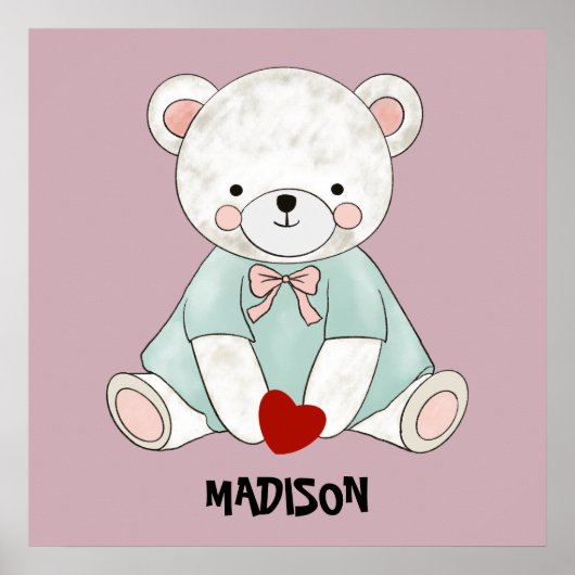 Lieve kleine teddy poster (Voorkant)