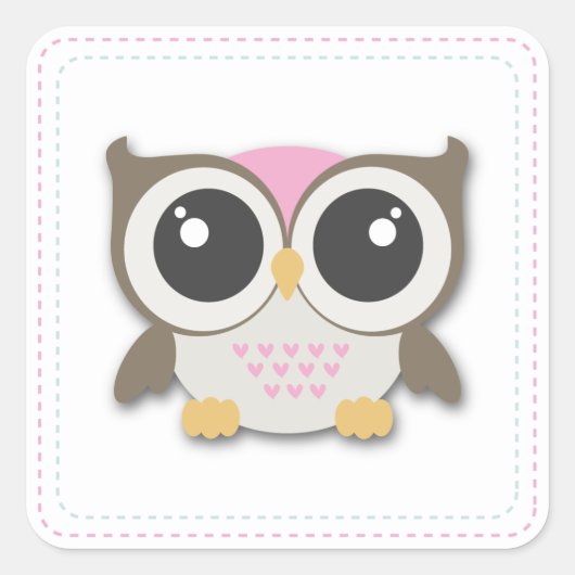Lieve kleine uil | STICKERS (Voorkant)