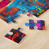 Lieve Kleurrijke Giraf Legpuzzel (Zijkant)