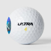 Lieve Kleurrijke Initiële Monogram Golfballen (Logo)