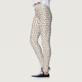 Lieve Kleurrijke Lieveheersbeestjes Patroon Leggings (Links)