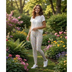Lieve Kleurrijke Lieveheersbeestjes Patroon  Leggings