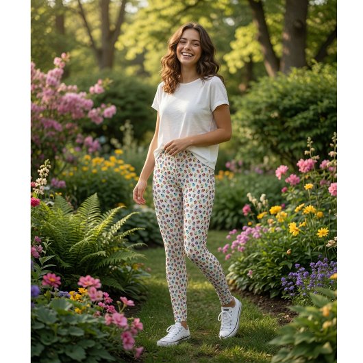 Lieve Kleurrijke Lieveheersbeestjes Patroon Leggings