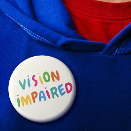 Lieve Kleurrijke Regenboog Typografie Visueel Bepe Ronde Button 5,7 Cm