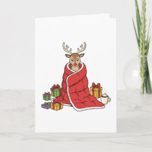 Lieve Knusse Kerst Reuzen in Deken Grappig Kaart
