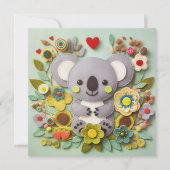 Lieve Koala Valentijnsdag bericht Feestdagenkaart (Voorkant)