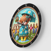 Lieve Koe in Regen Kinderenklok Grote Klok (Hoek)