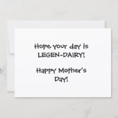 Lieve Koe Moederdag Feestdagenkaart (Achterkant)