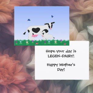 Lieve Koe Moederdag Feestdagenkaart