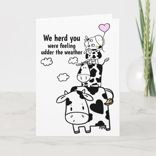 Lieve Koe van de schimmelaar Kaart (Voorkant)