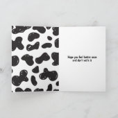 Lieve Koe van de schimmelaar Kaart (Binnen)