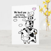 Lieve Koe van de schimmelaar Kaart (Gele Bloem)