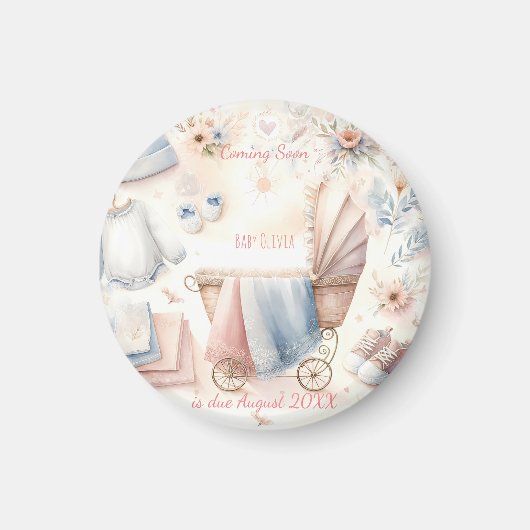 Lieve komend binnenkort aankondiging Uitnodiging Magneet (Voorkant)