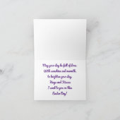 Lieve Konijn 1e Pasen Vakantiekaart Feestdagen Kaart (Binnen)