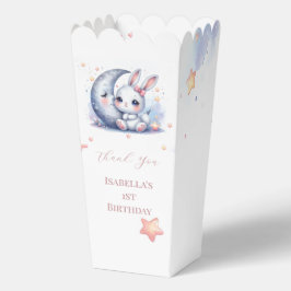 lieve konijn en zilveren maan favor doosjes