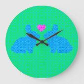 Lieve Konijn Liefde Grote Klok (Voorkant)