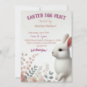 Lieve Konijn Pasen Eierjacht Uitnodiging (Voorkant)