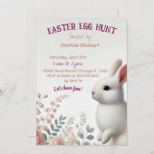 Lieve Konijn Pasen Eierjacht Uitnodiging (Voorkant / Achterkant)
