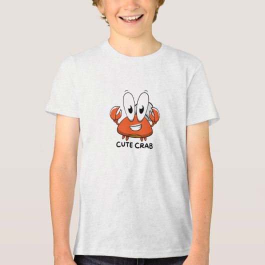 Lieve Krab Tri-Blend Shirt (Voorkant)