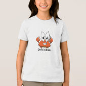Lieve Krab Tri-Blend Shirt (Voorkant)