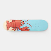 Lieve kreeft op het strand persoonlijk skateboard (Horizontaal)