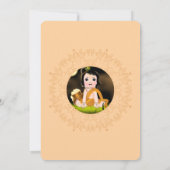 Lieve Krishna kaart voor verjaardag - Krishna kuns (Achterkant)