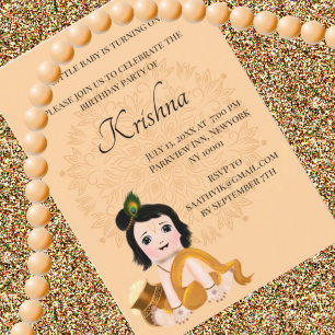 Lieve Krishna kaart voor verjaardag - Krishna kuns