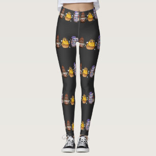 Lieve Kunstenaar Dessert Karakters Kawaii Voedsel  Leggings