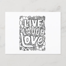 Lieve lach live briefkaart