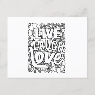 Lieve lach live briefkaart
