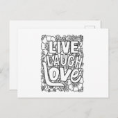 Lieve lach live briefkaart (Voorkant / Achterkant)