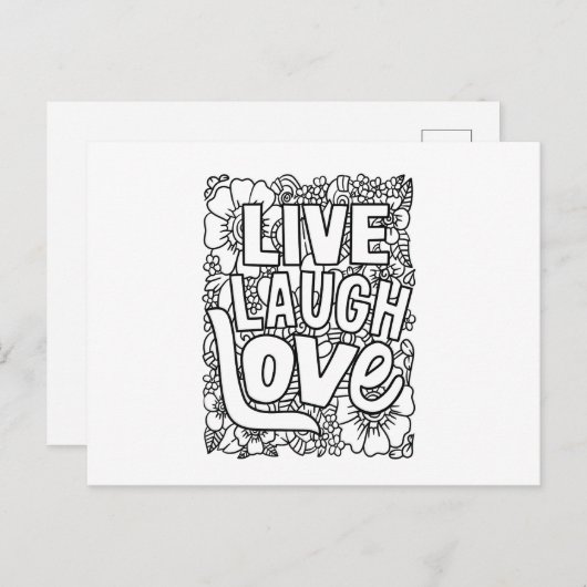 Lieve lach live briefkaart (Voorkant / Achterkant)