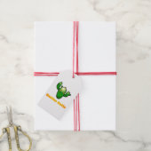 Lieve Lachende Cactus Illustratie Cadeaulabel (Met Touw)